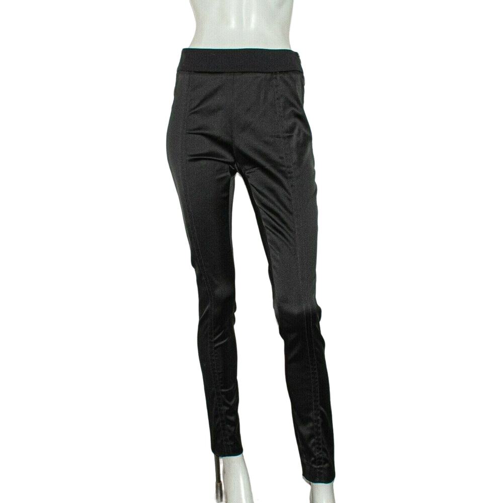 ANTONIO BERARDI Women's Panel Black Trouser Pants Size 42 28w